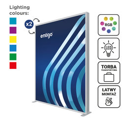 Ścianka / kaseton wolnostojący LED LUMIX 200x250 cm RGB