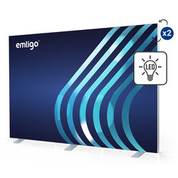 Ścianka / kaseton wolnostojący LED WISE FRAME 300x200 cm z wydrukiem