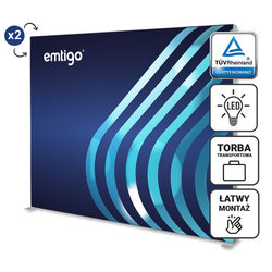 Ścianka / kaseton wolnostojący LED LUMIX 285x250 cm z wydrukiem