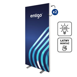 Kaseton wolnostojący SLIM LED 85x200 cm