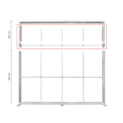 Long Set (pion)  podwyższenie dla LUNIX 400x250 cm