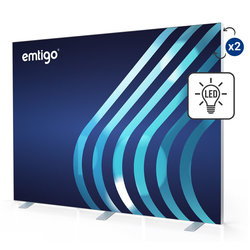 Ścianka / kaseton wolnostojący LED WISE FRAME 300x230 cm z wydrukiem