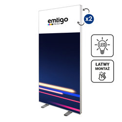 Kaseton wolnostojący SLIM LED 100x200 cm