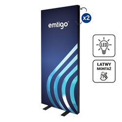 LED BOX BLACK 100x200 cm