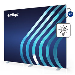 Ścianka / kaseton wolnostojący LED WISE FRAME 300x250 cm z wydrukiem