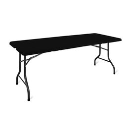 Stół składany cateringowy - eventowy CZARNY prostokątny 180x75 cm