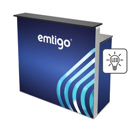 Trybunka TEKSTYLNA LED z półką