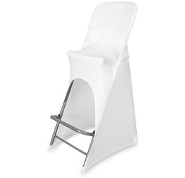 Pokrowiec na krzesło koktajlowe – biały