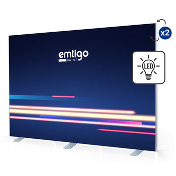 Ścianka / kaseton wolnostojący LED WISE FRAME 300x200 cm z wydrukiem