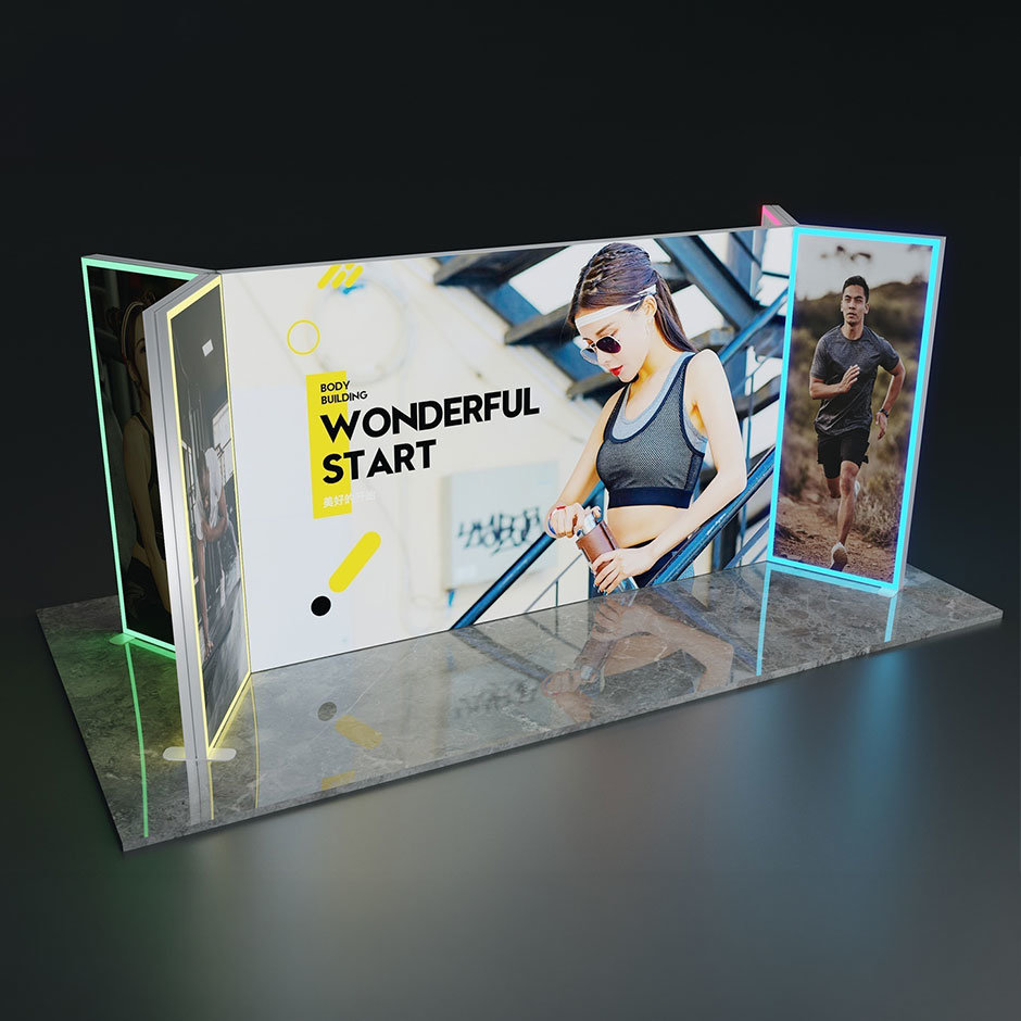 kaseton wolnostojący LED LUMIX 100x250 cm RGB