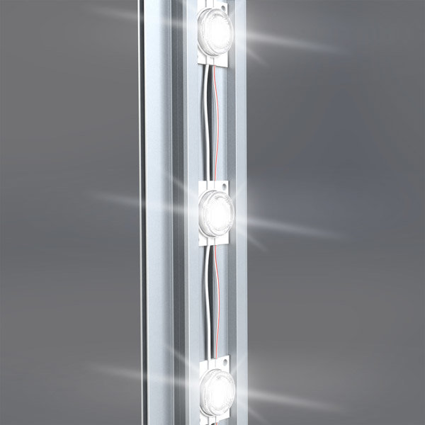 Ścianka / kaseton wolnostojący LED 200x250 cm z wydrukiem