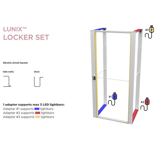 Zestaw do podwyższenia Locker Set LUNIX (do 300 cm)