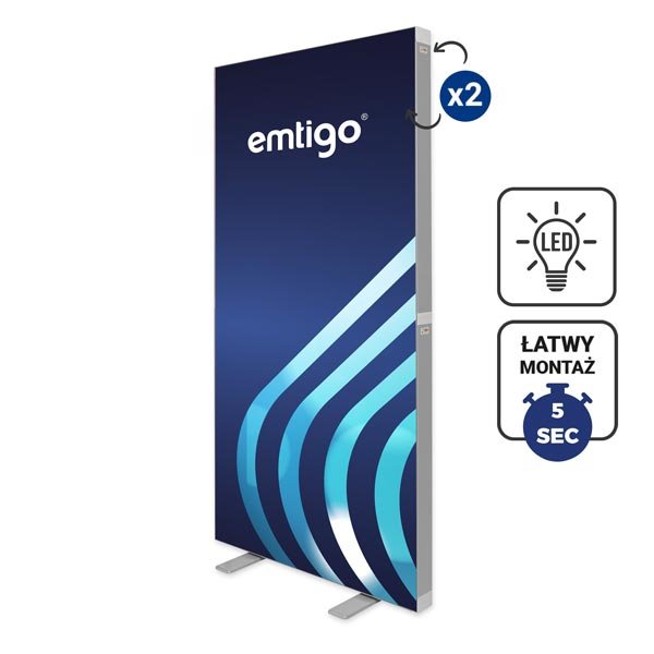 Kaseton wolnostojący LED FLEX 100x200