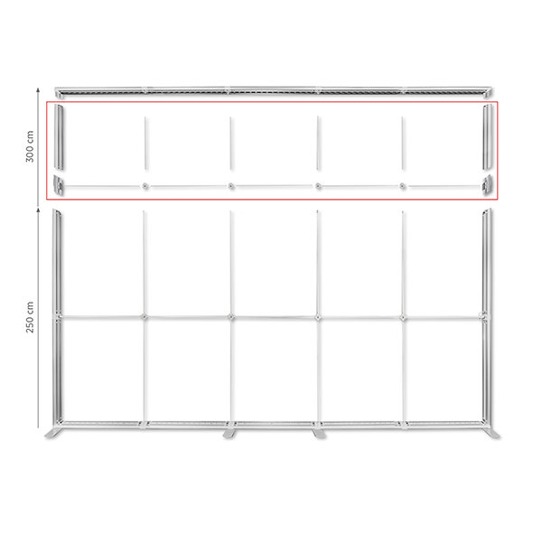 Long Set (pion) Podwyższenie dla LUNIX 500x250 cm