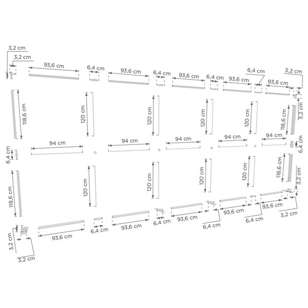 kaseton wolnostojący LED LUMIX 500x250 cm z wydrukiem
