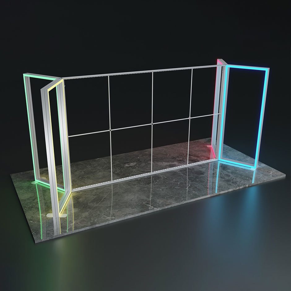 kaseton wolnostojący LED LUMIX 100x250 cm RGB