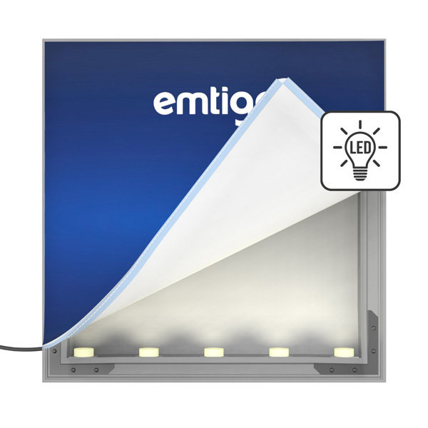 Obraz tekstylny LED na ramie 100 mm