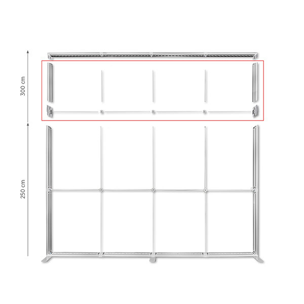 Long Set (pion)  podwyższenie dla LUNIX 400x250 cm