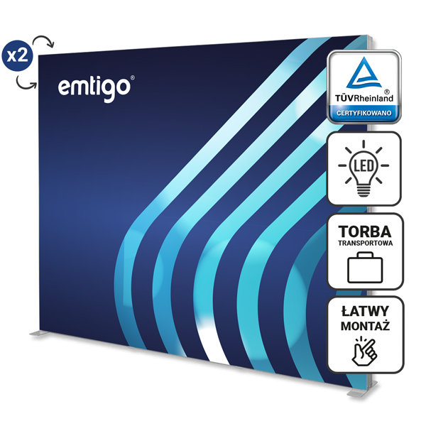 LED LUMIX 300x250 cm z wydrukiem