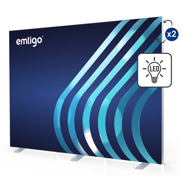 Ścianka / kaseton wolnostojący LED 300x230 cm z wydrukiem