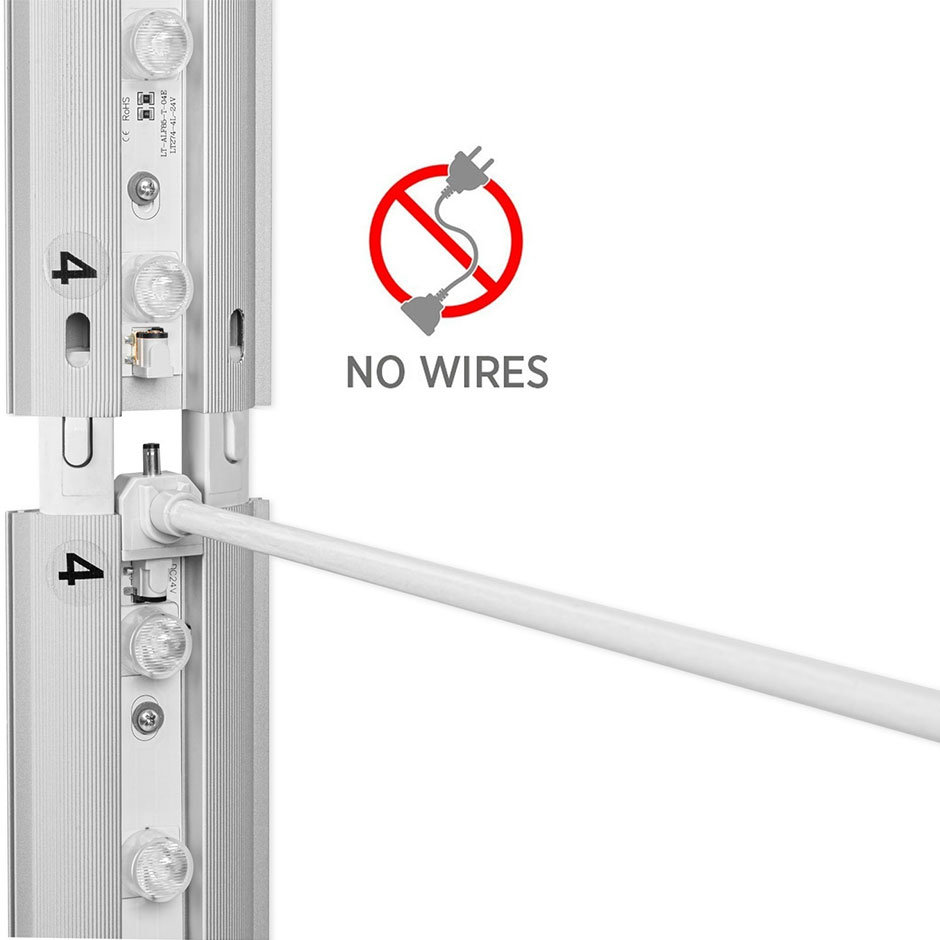 Kaseton wolnostojący LED 100x230 cm w torbie na kółkach-4