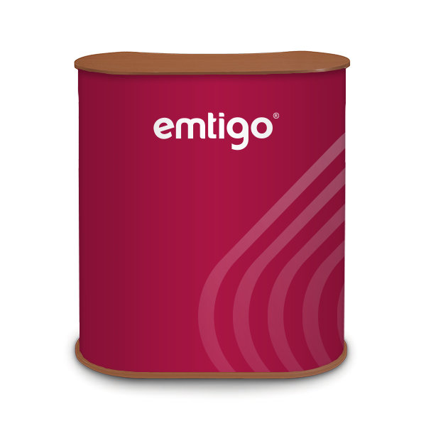 Trybunka promocyjna NERKA - blat w kolorze drewna