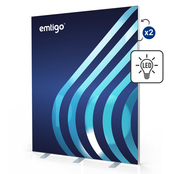 Ścianka / kaseton wolnostojący LED 200x250 cm z wydrukiem