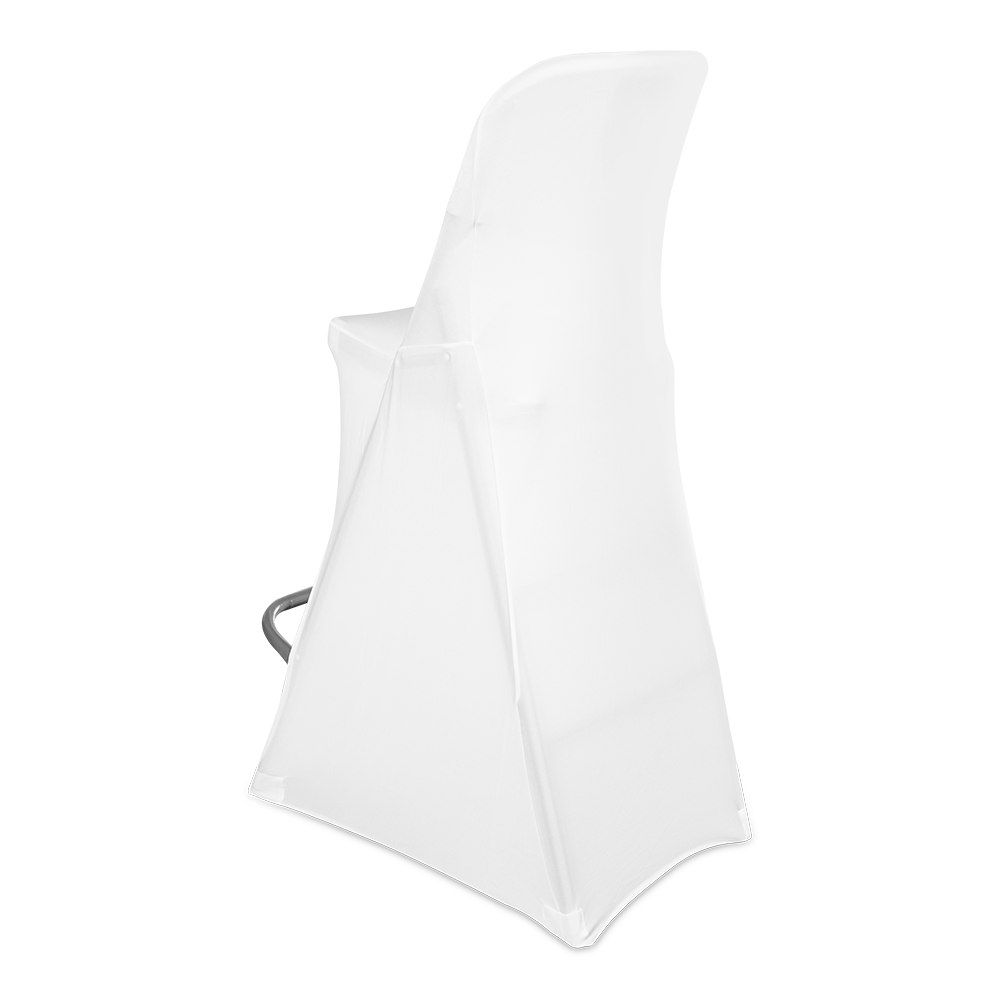 Pokrowiec na krzesło koktajlowe – biały