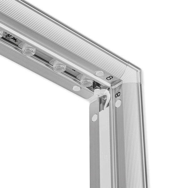 kaseton wolnostojący LED LUMIX 100x250 cm