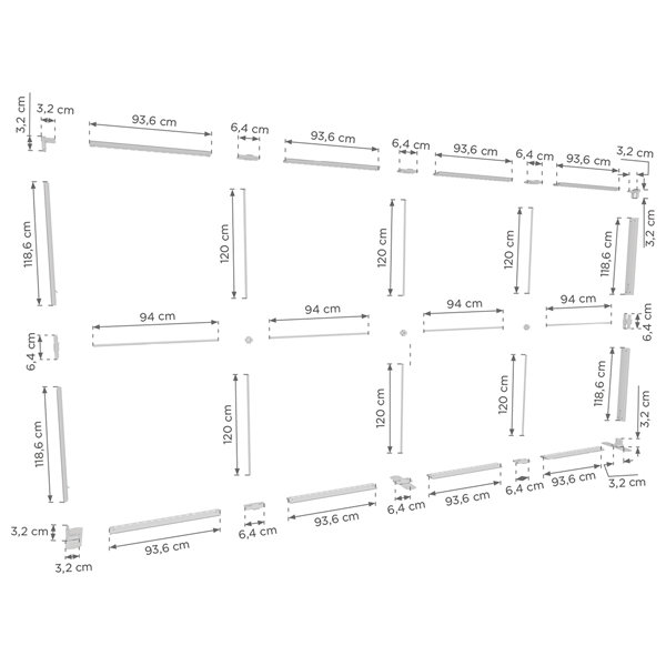 kaseton wolnostojący LED LUMIX 400x250 cm z wydrukiem