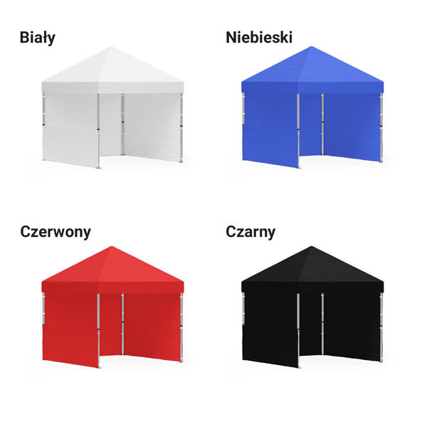 namiot reklamowy 3x3m bez nadruku kolory